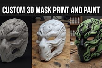 3d print and paint cosplay mask cosplay helmet oni mask stl 3mf file