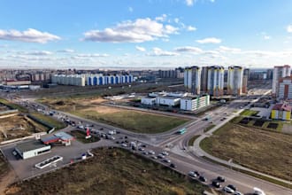 design residential complex exterior, multi family housing, realistic rendering