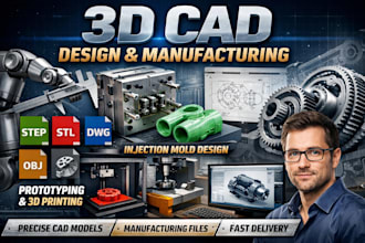 3d industrial product cad design, 3d mechanical design, 3d injection silicone