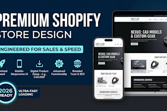 redesign your shopify store for a modern, sleek look