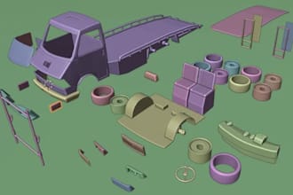 realistic 3d car model vehicle design 3d print car body stl model truck design