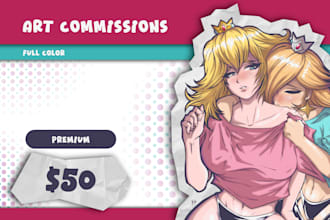 draw anime style nsfw illustrations