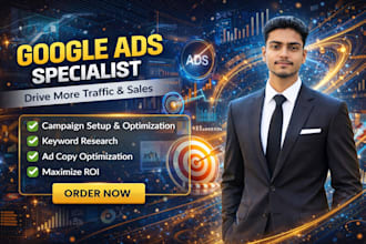 setup, optimize and manage google ads adwords PPC campaigns