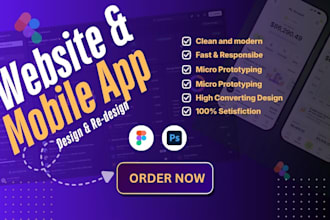do ecommerce website and mobile app design in figma