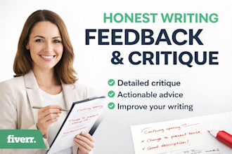 provide detailed feedback and critique on your writing