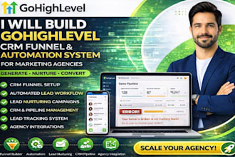 gohighlevel CRM funnel and automation system for marketing agencies