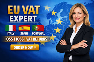 do italy spain portugal vat registration, oss ioss filing and returns