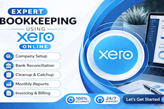 xero and quickbooks bookkeeping and bank reconciliation