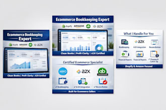 set up and manage ecommerce accounting for shopify amazon sellers a2x xero qbo