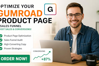 optimize gumroad product pages sales funnel audit  for better conversion sales