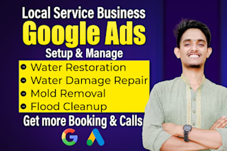 setup google ads for water restoration, water damage repair, mold, flood cleanup