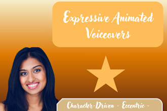 perform a character driven animated voiceover