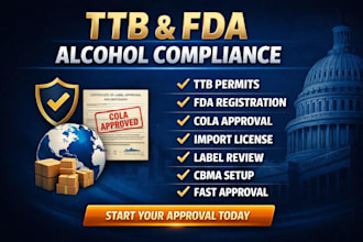do ttb and fda registration, alcohol or tobacco license, import permit