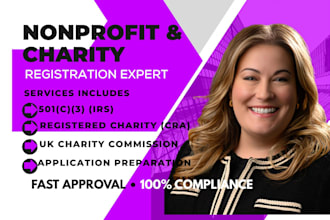 register your 501c3 non profit, charity with irs, cra, or UK authorities