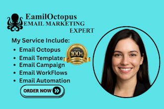 set up emailoctopus email automation drip campaign marketing system