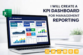 create a KPI dashboard for management reporting