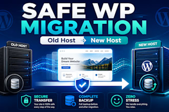 migrate wordpress to new hosting securely