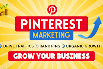 pinterest marketing with SEO, ads, and pin design