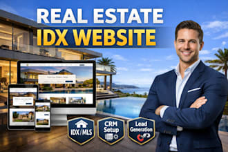 design idx mls real estate luxury wordpress website and API integration