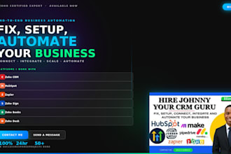 setup zoho CRM hubspot zapier mondaycom automation workflows
