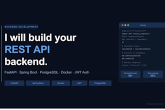 build a rest API backend with fastapi or spring boot