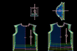 do professional garment pattern design marker making and fabric consumption