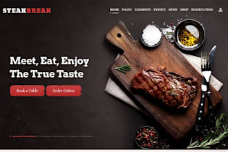 food catering website, catering website, food truck, wix food catering website
