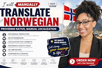 translate norwegian, providing manual, native localization