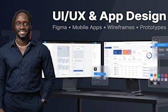 design app wireframes UI mockups or an mvp prototype in figma