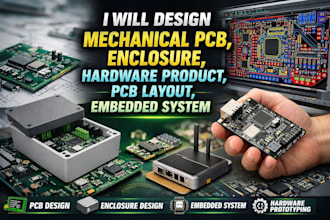 design mechanical pcb, enclosure, hardware product, pcb layout, embedded system