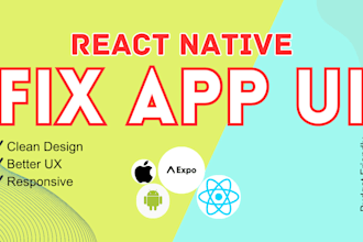 improve and fix UI UX of your react native mobile app