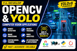 develop opencv and yolo computer vision applications