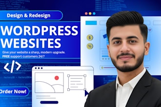 design and redesign a wordpress business website from scratch