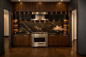 create realistic 3d interior design and render