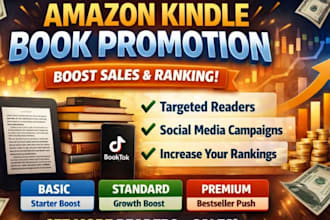 do book marketing, amazon kindle book promotion to boost sales and ranking