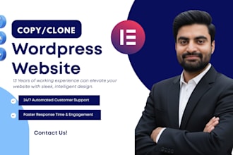 clone, copy or redesign wordpress website for small business