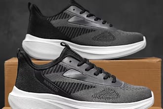create 3d sneaker design, shoe modeling, and realistic footwear render 3d print
