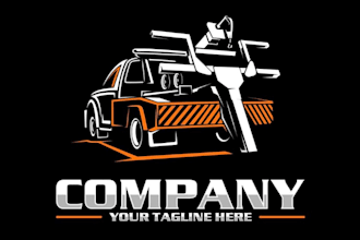 design graceful and fantastic towing logo design