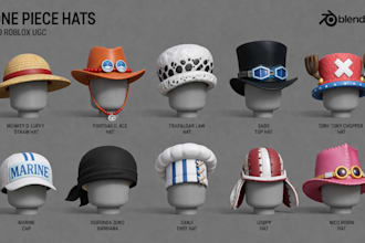 create custom roblox assets, accessories and 3d models