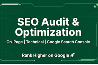 complete onpage and technical SEO audit for your website or shopify