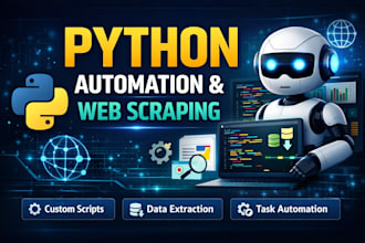 build python automation and web scraping scripts
