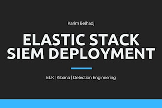deploy and configure elastic stack siem