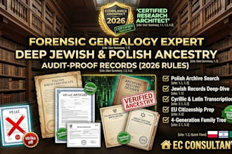 conduct expert genealogy research for your polish and jewish ancestry