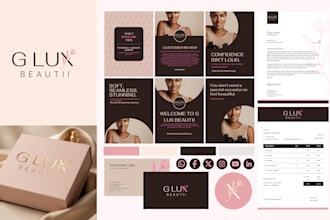 design a business logo, brand identity with branding kit