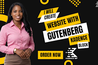 build wordpress website with kadence pro, generatepress and gutenberg