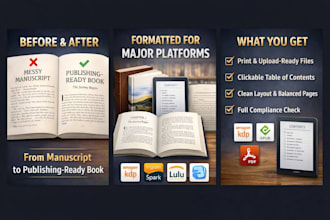format book interior, paperback hardcover book layout design draft2digital kdp