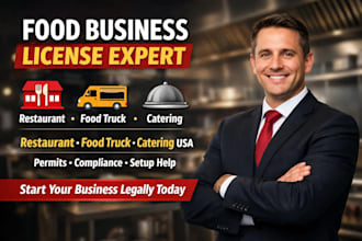help you get restaurant, food truck, and catering business licenses in USA
