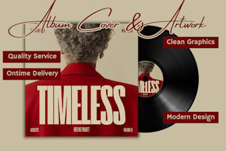 design music album cover art, single hip hop, rap or mixtape, album cover design