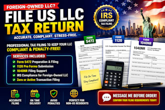 file US llc tax return for foreign owned llc form 5472 1120 1040nr
