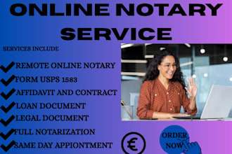 do US, UK same day notarization, remote online notary, stamp and seal, usps 1583